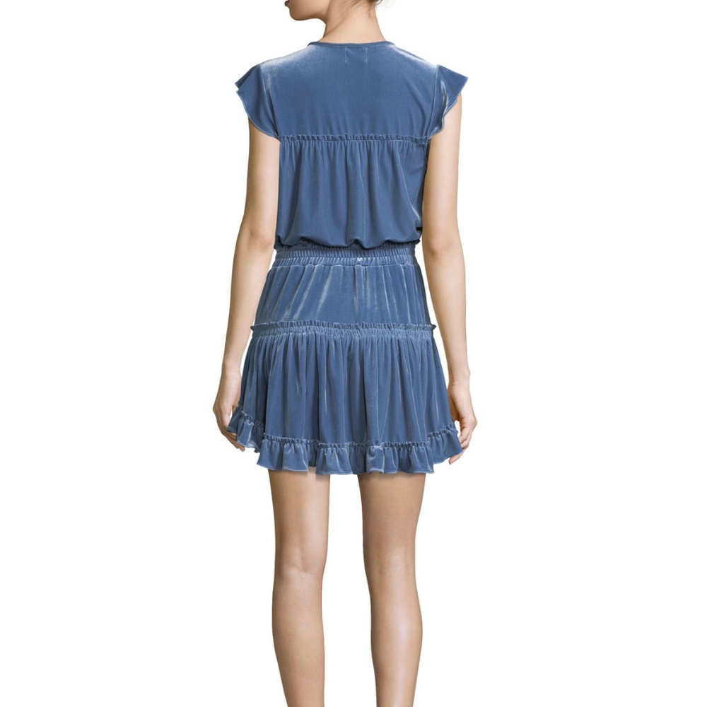 Misa blue velvet dress matias XS - Picture 3 of 5